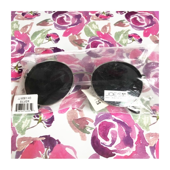 NWT JOE'S JEANS Women's Silver Tone Round Polarized Sunglasses - Picture 14 of 14